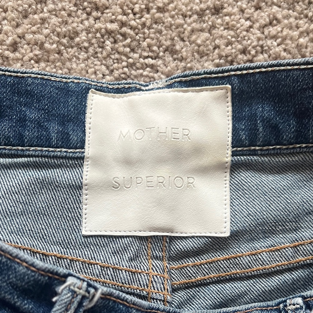 Mother Distressed Denim Shorts - Picture 2 of 4